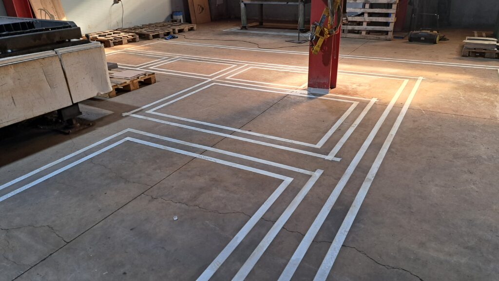 PREPARATION FOR APPLYING FLOOR MARKING